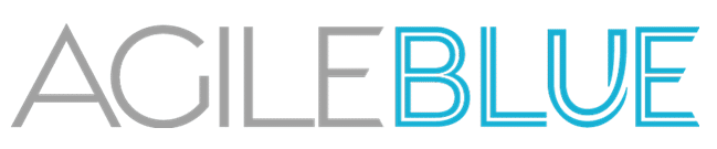 AgileBlue Logo - White
